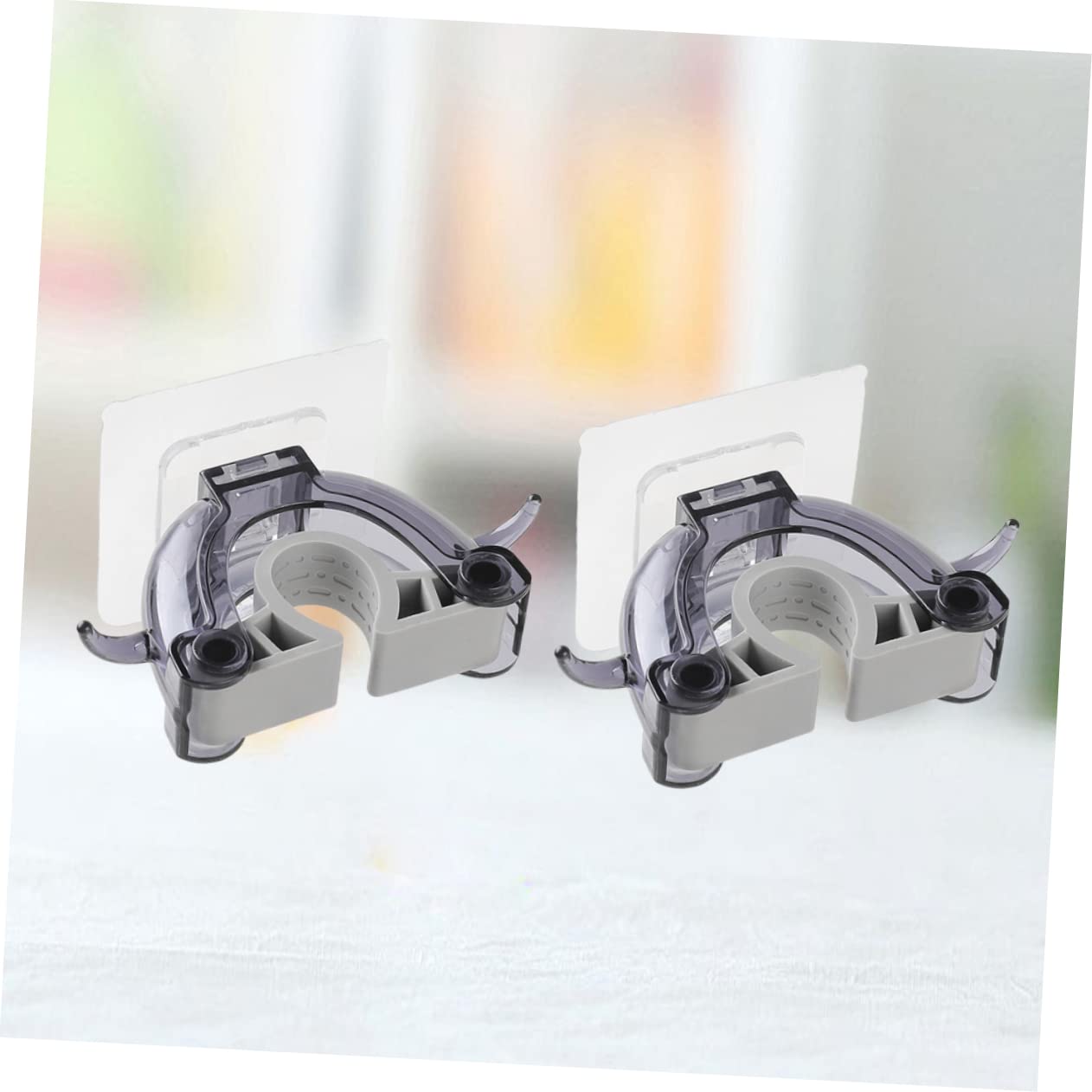 2pcs Mop Holder Clip Broom Hanger Wall Mount Mop Organizers Broom Hangers for Wall Bathroom Organizer