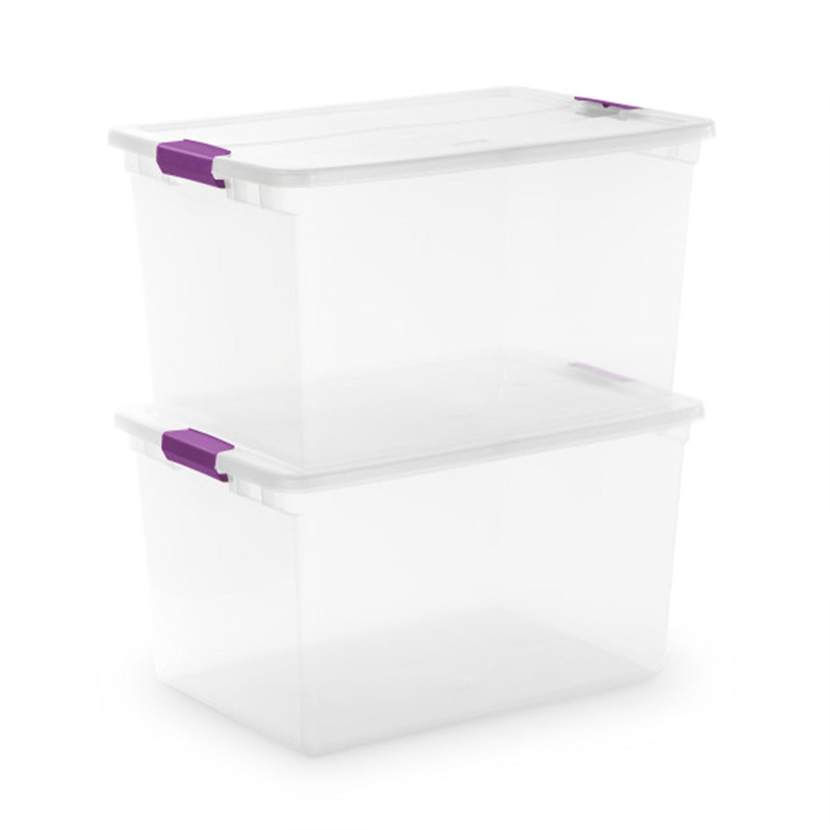 66 Qt ClearView Latch Storage Box (24 Count)