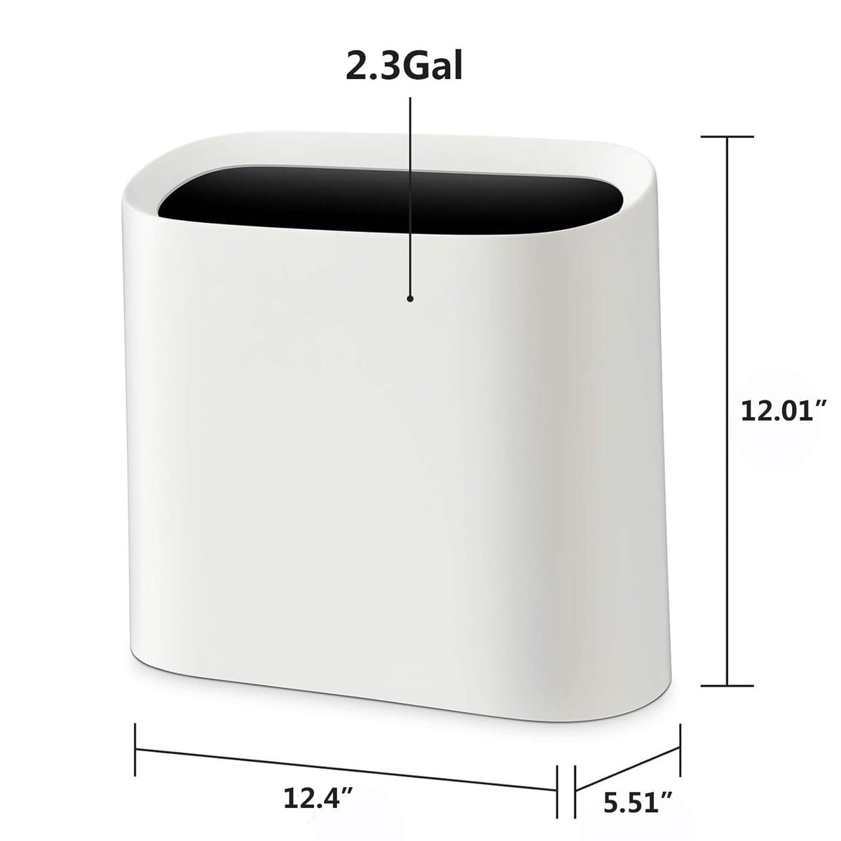 2.3 Gal Bathroom Trash Can