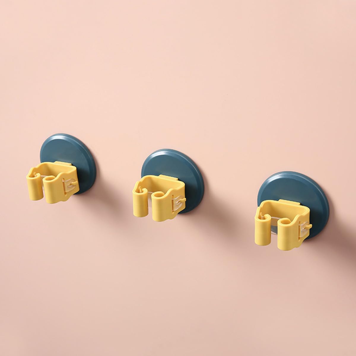 3pcs Suction Cup Mop and Broom Holder Wall Mount Clamps Anti