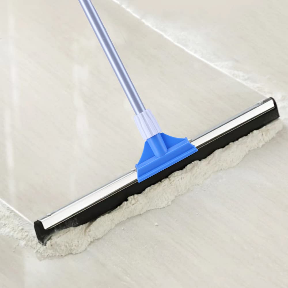 Floor Squeegee for Concrete and Tile Floor with 50" Long Handle