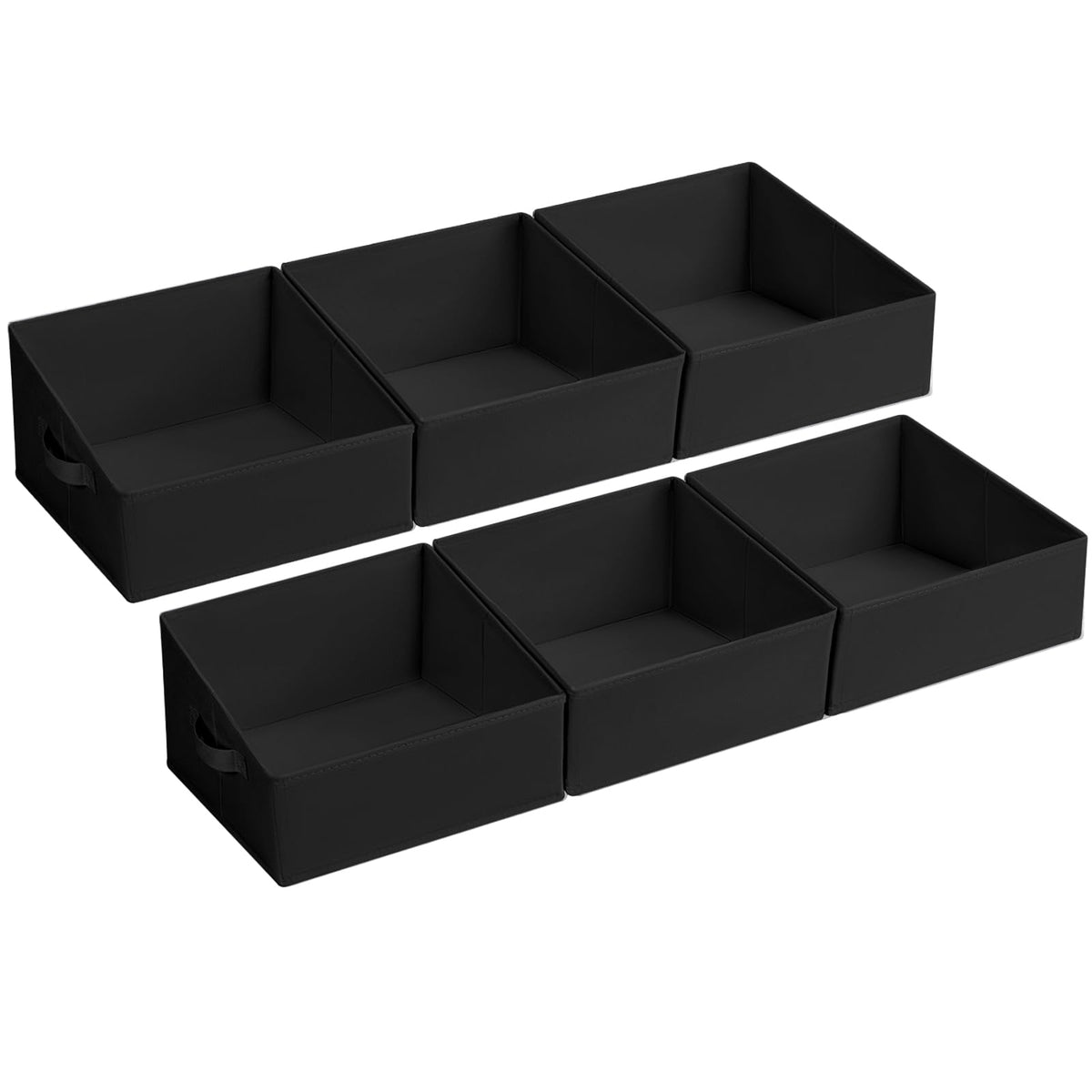 Trapezoid Storage Bins for closet shelves (6 Count)