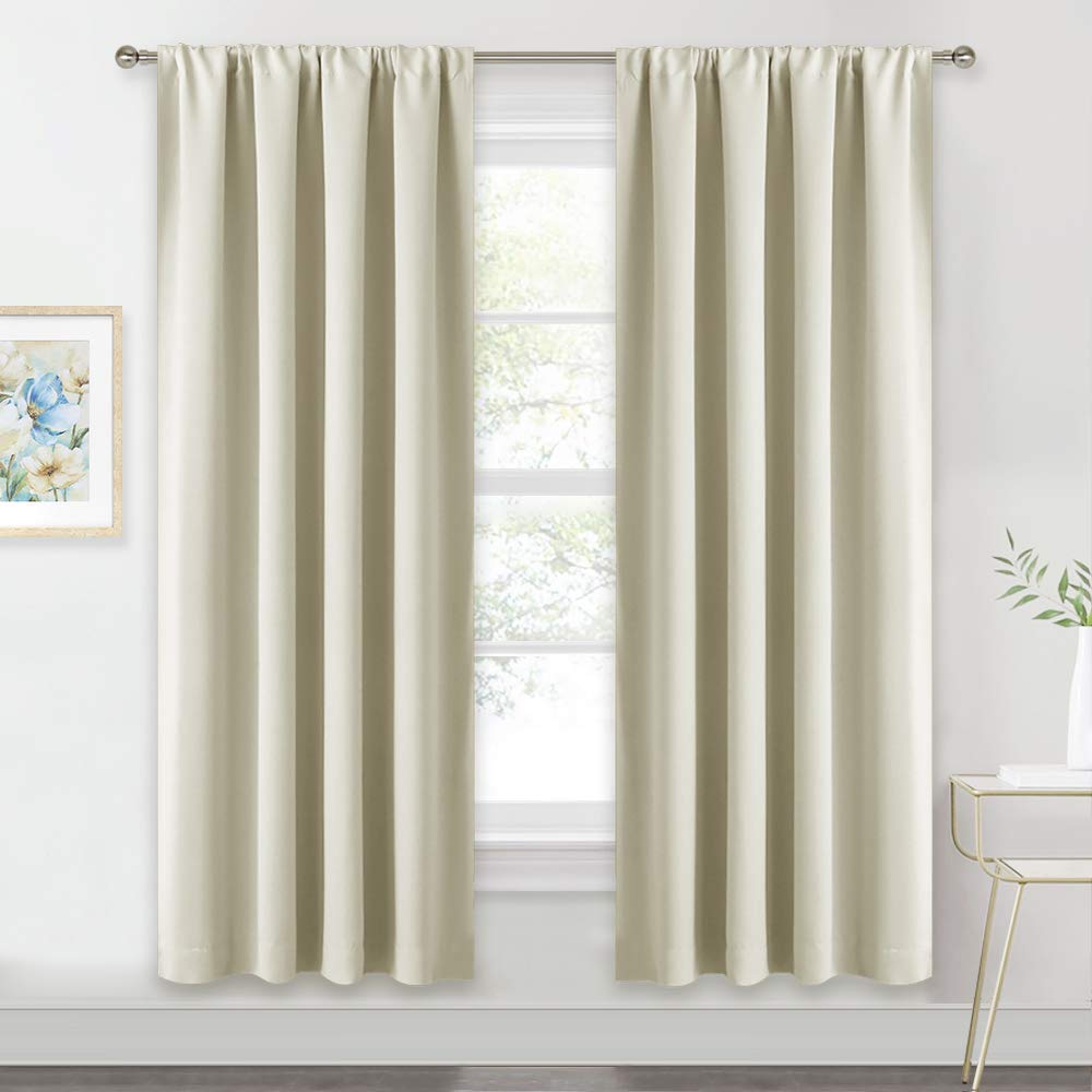 Extra Wide Curtains for Bedroom Living Dining Room 72 inches Long (2 Count)