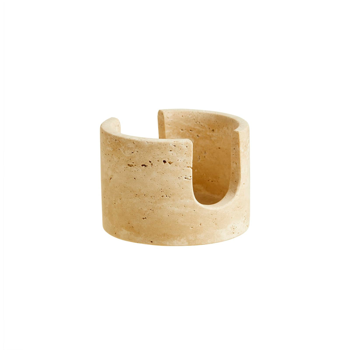 Natural Beige Travertine Marble Sponge Holder for Kitchen Sink Counter
