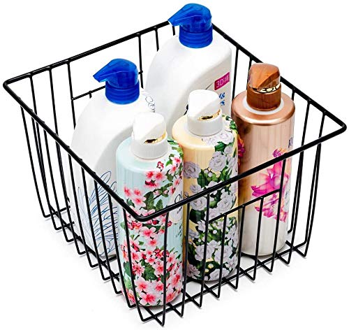 Wire Metal Basket Bin Storage Baskets Modern Farmhouse Food (3 Count)