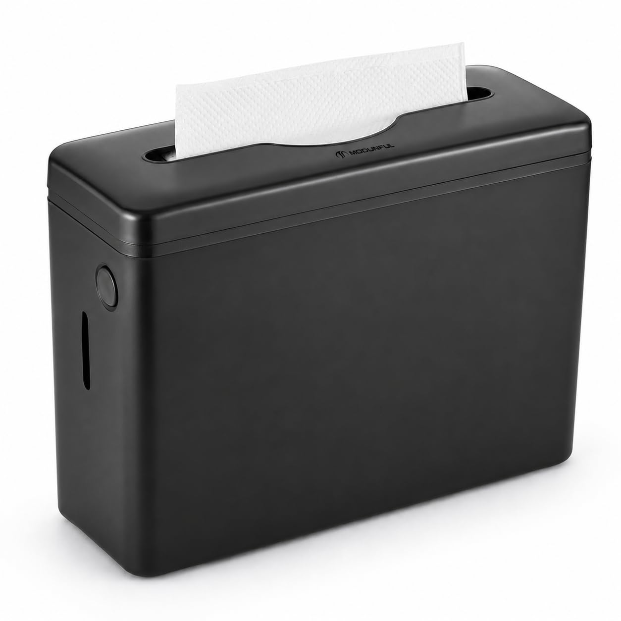 Multifold Paper Towel Dispenser Countertop Black Wide Design Large Capacity