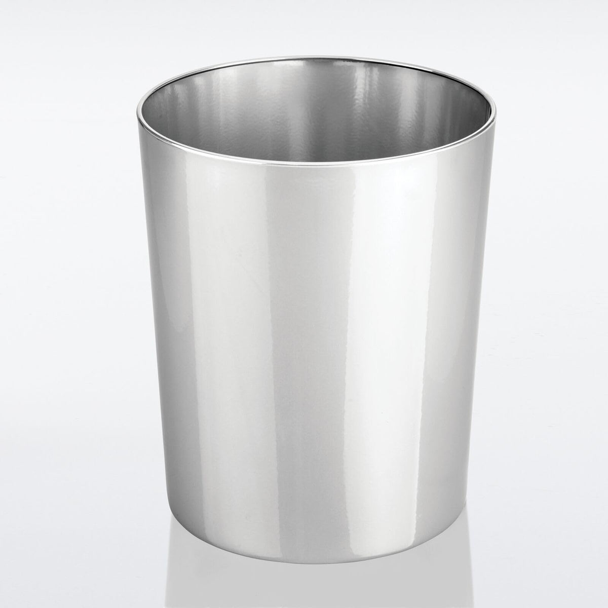 Round Metal Small 1.7 Gallon Recycle Trash Can Wastebasket