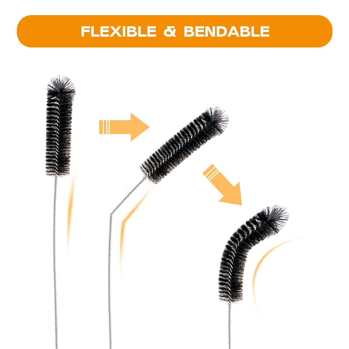 Straw Cleaner Brush Set 6 Pieces (6 Count) - ModHome Supplies