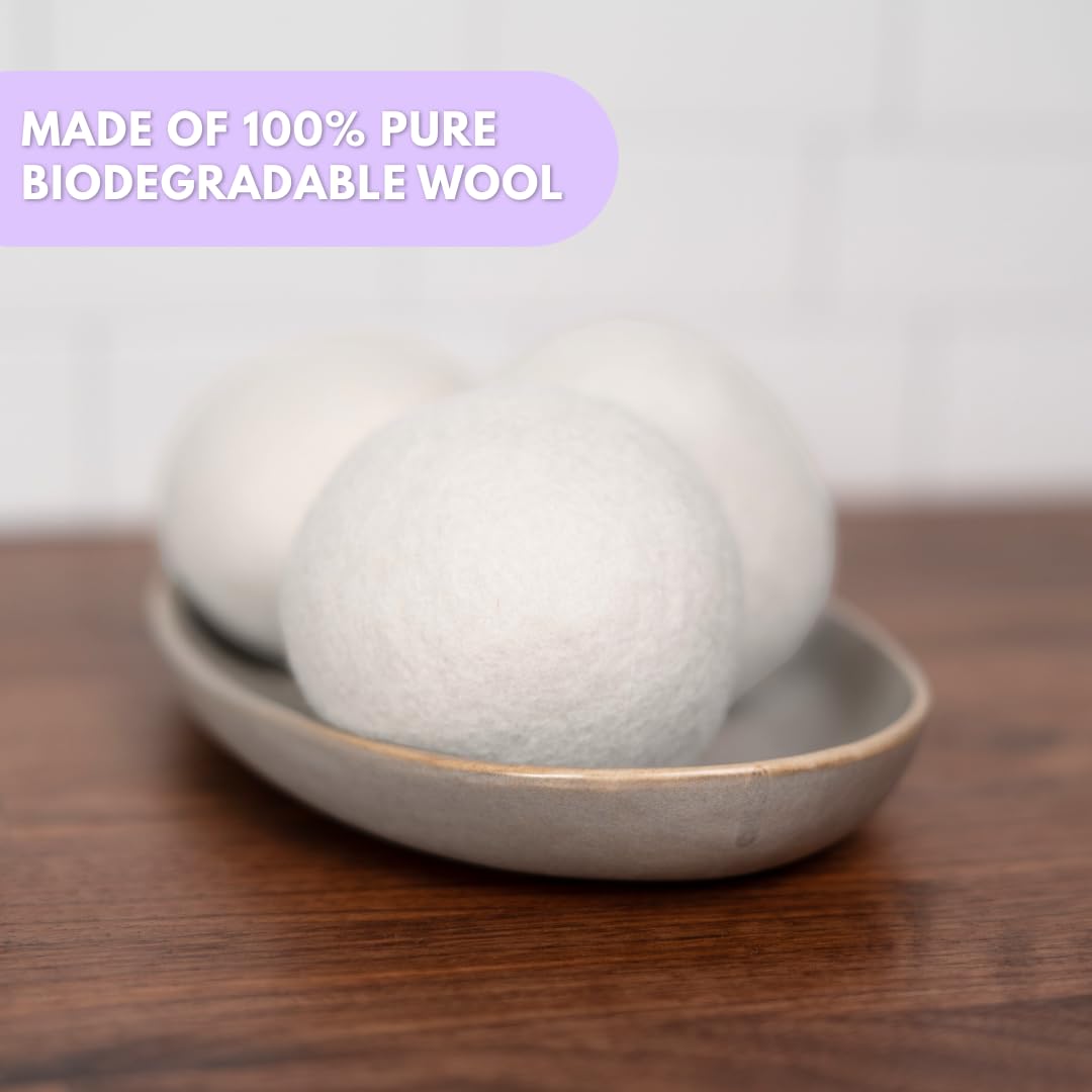 Lavender Scented Wool Dryer Balls (6 Count)