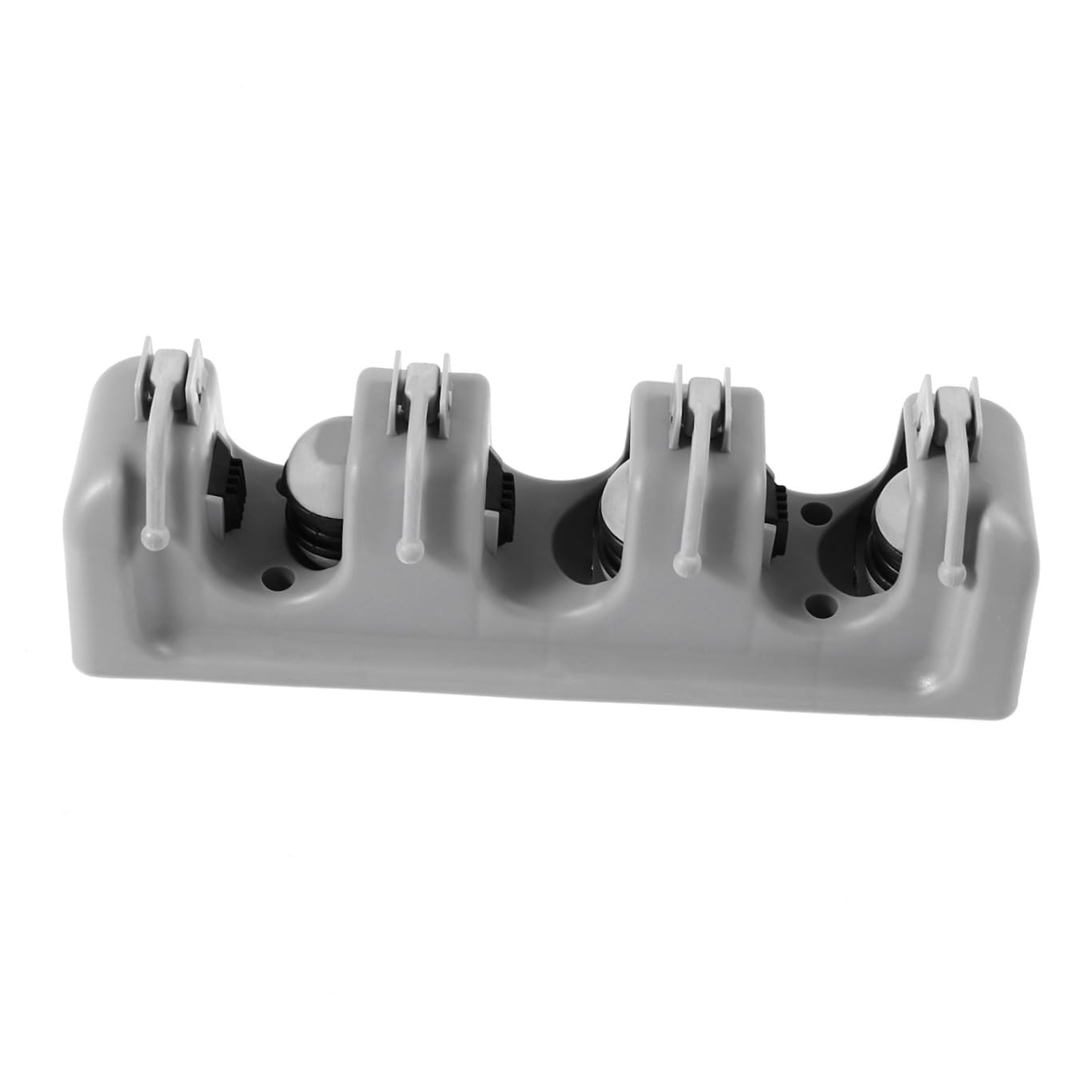 Umbrella Clip Mop Broom Holder Wall Mount Storage Rack 3 Ball Slots 4 Hooks Anti