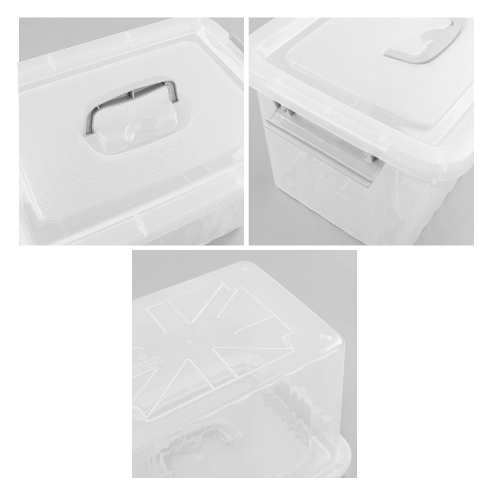 10 L Clear Plastic Storage Box (6 Count)