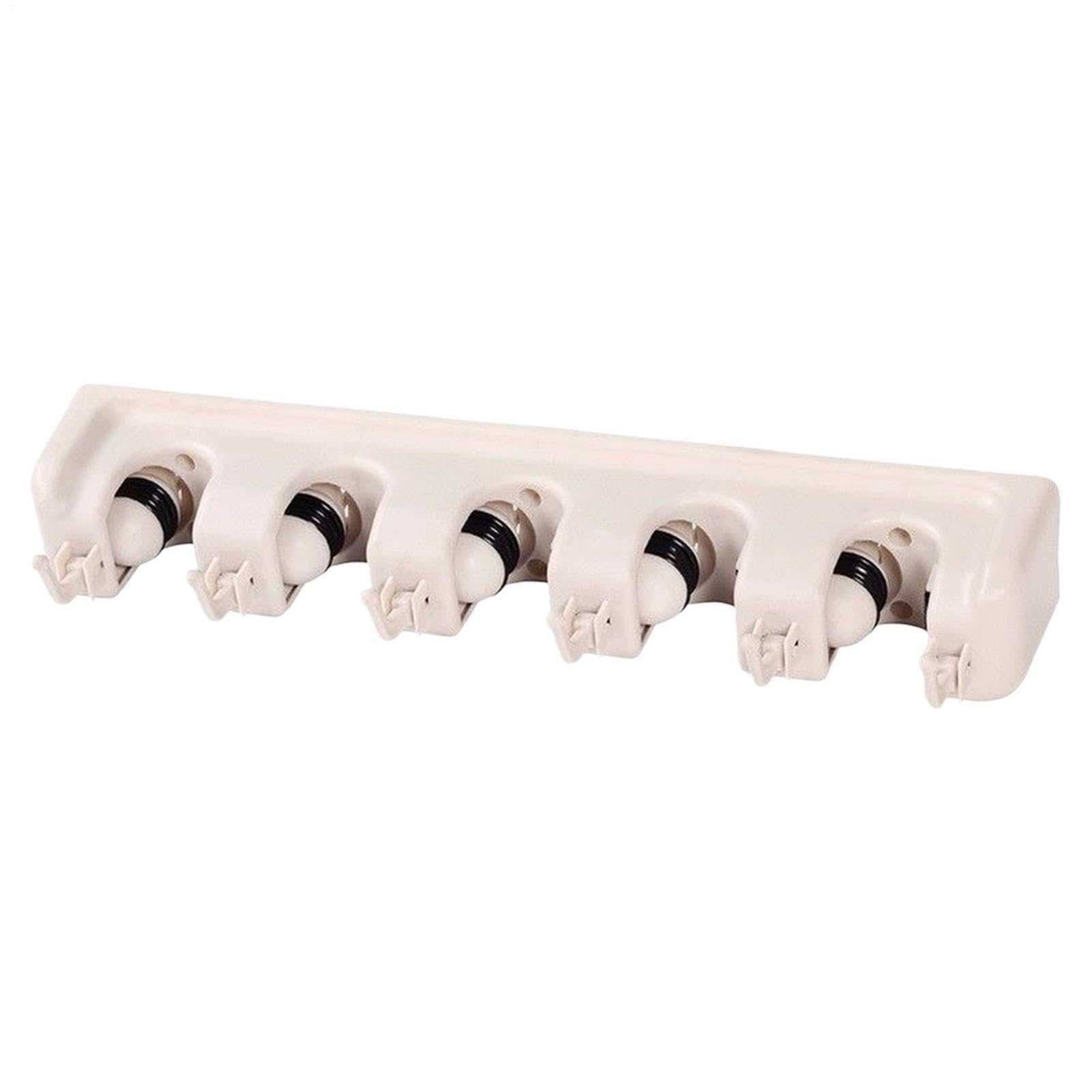 Broom Hanger Wall Mount 5 Slots Heavy Duty Organizer