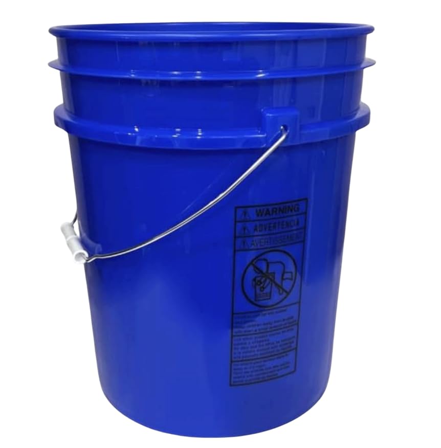 5 Gallon Premium HPDE Plastic Bucket (2 Count)
