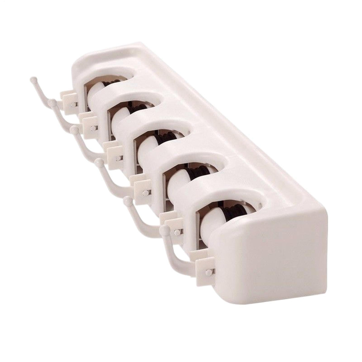 Broom Hanger Wall Mount 5 Slots Heavy Duty Organizer