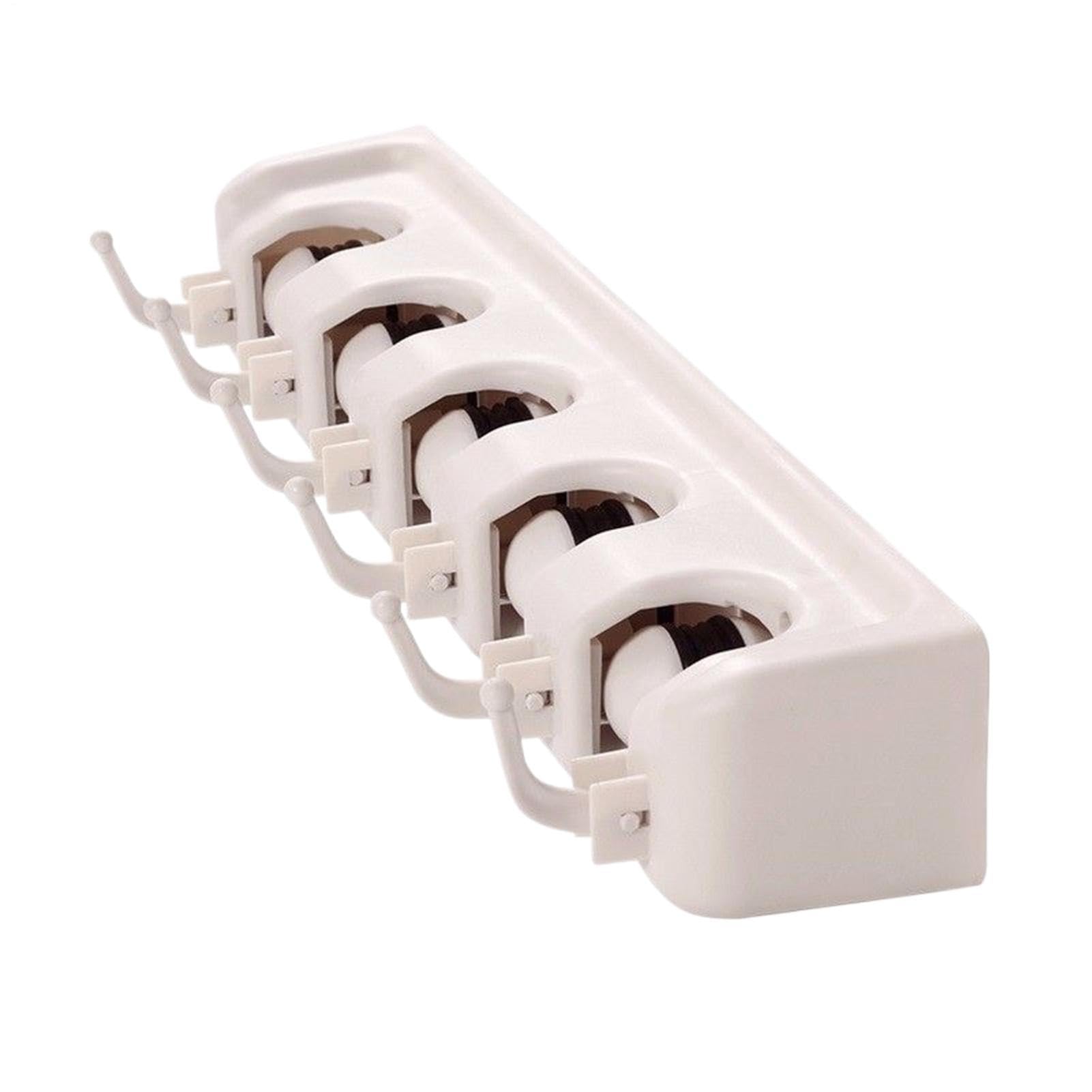 Broom Hanger Wall Mount 5 Slots Heavy Duty Organizer