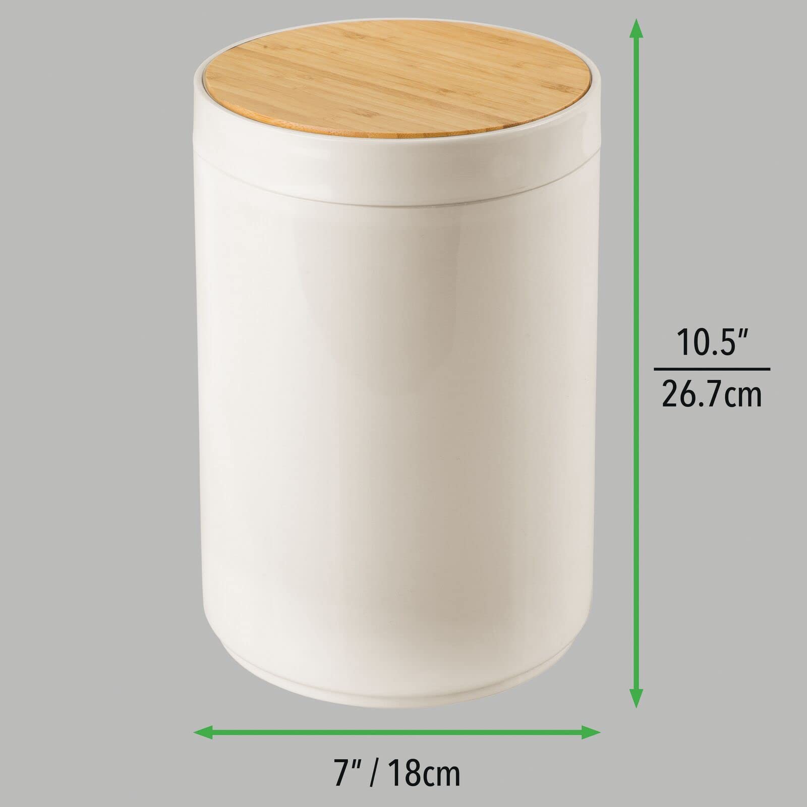 Plastic Round Trash Can Small Wastebasket