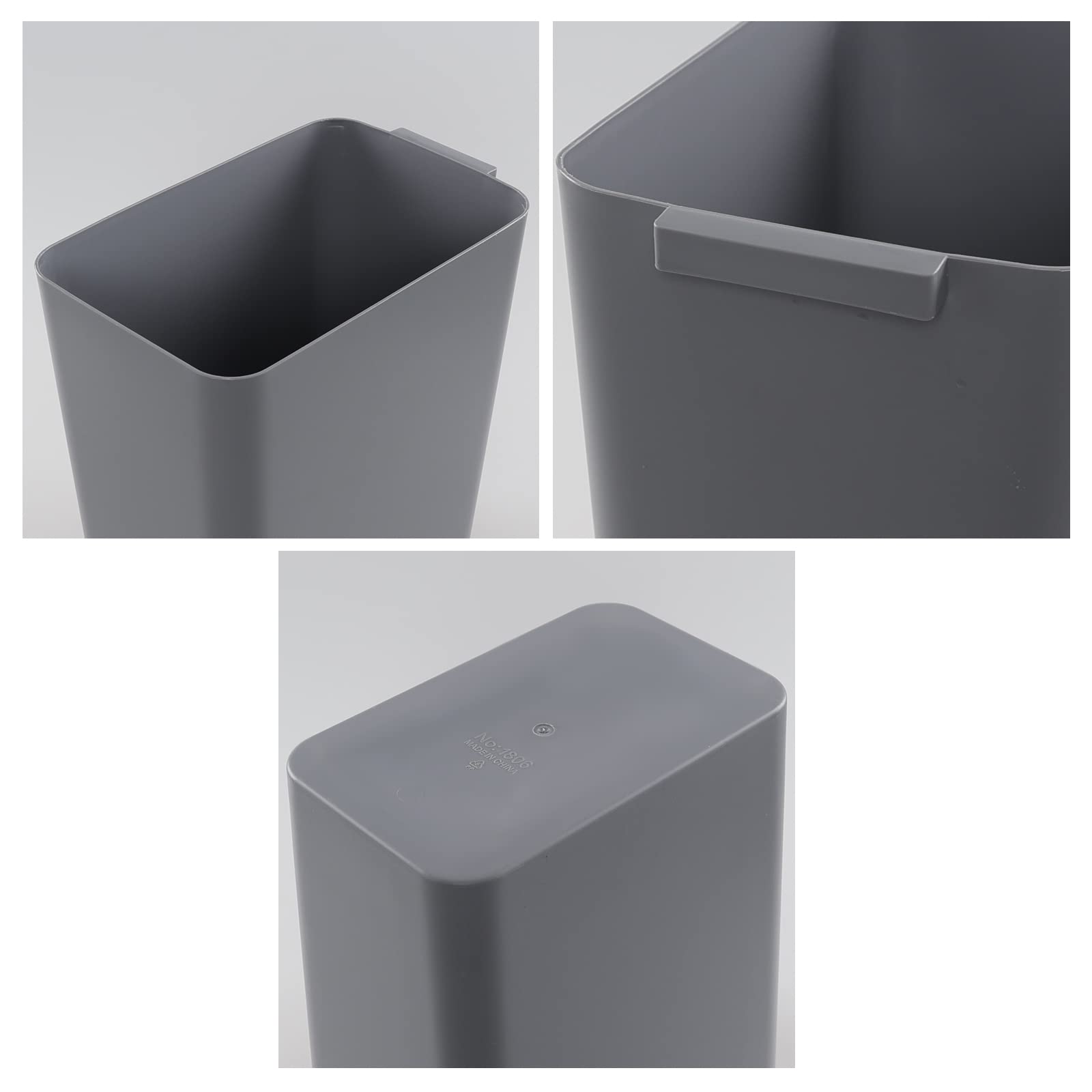 Pack of 3 Basics Small Trash Can (3 Count)