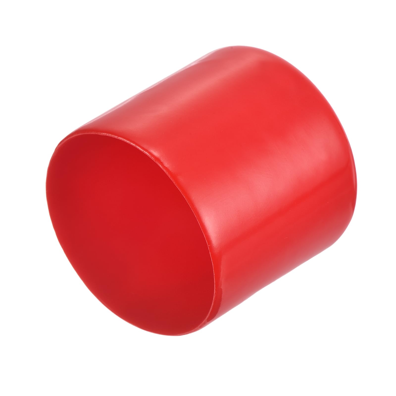 20pcs Rubber End Caps 40mm ID Vinyl Round Tube Bolt Cap Cover Thread Protectors Red