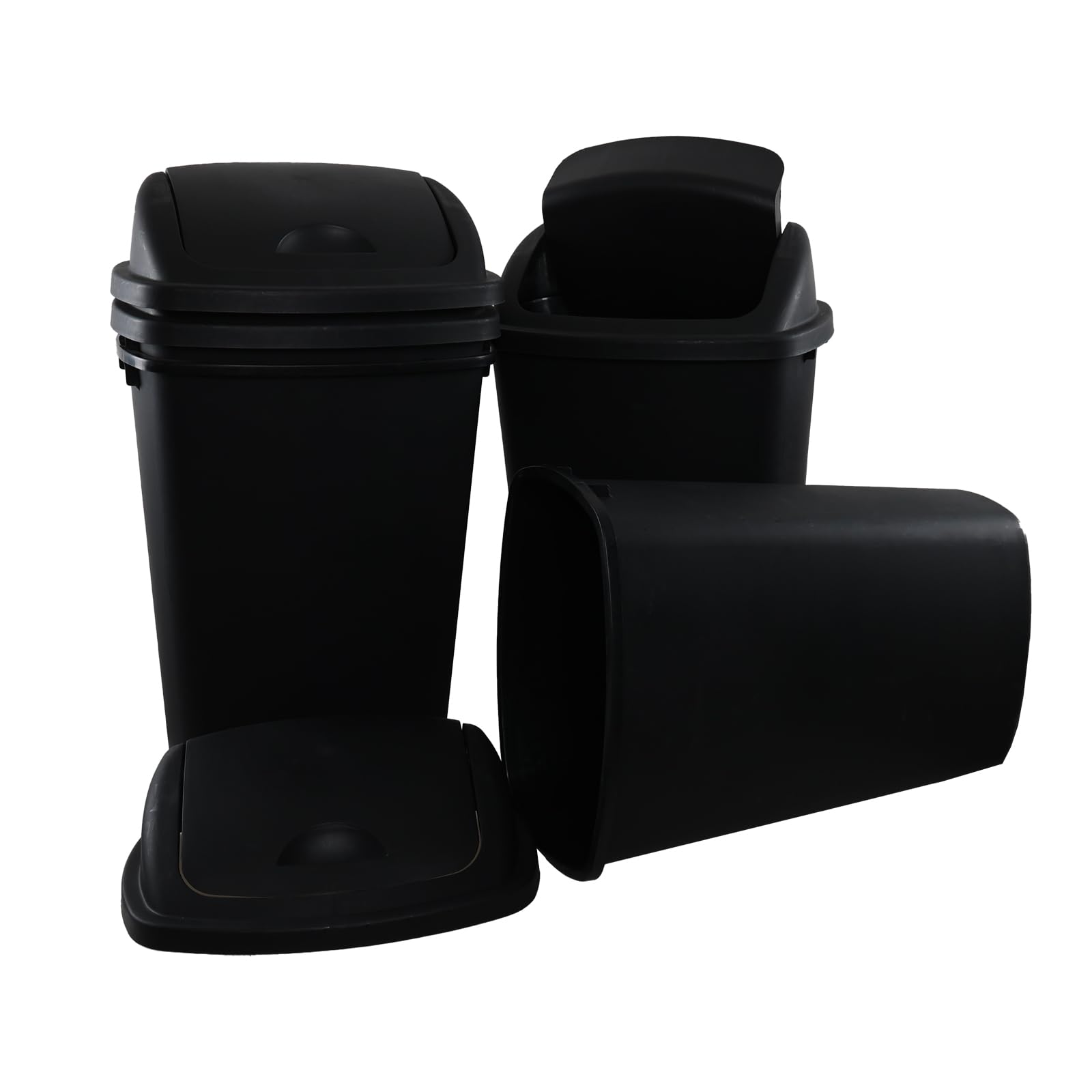 13 Gallon Swing Top Trash Can (4 Count)