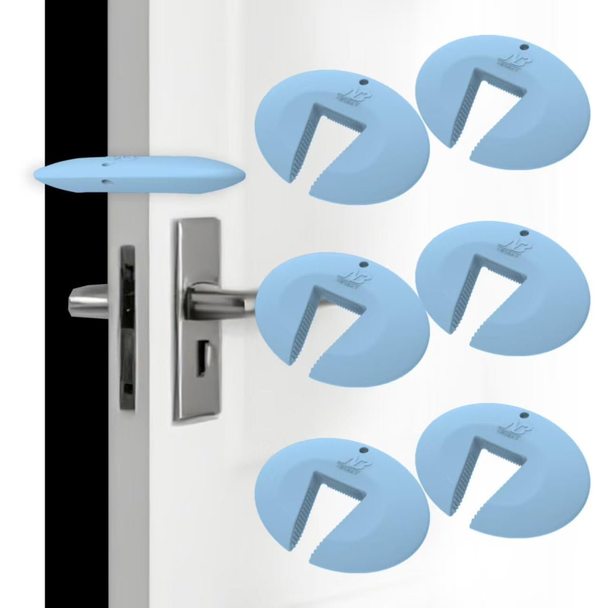 Door Pinch Guard and Door Slam Stopper (6 Count)