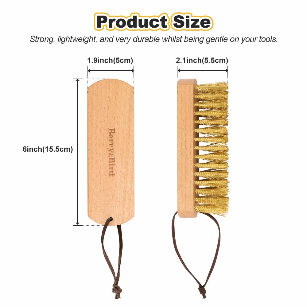 Brass Brush Ashwood Premium Brass Wire Brush for Cleaning