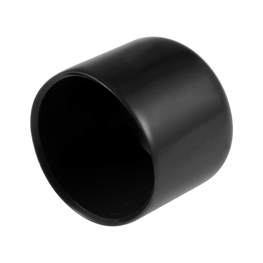 20pcs Rubber End Caps 26mm ID Vinyl Round Tube Bolt Cap Cover Thread Protectors Black (20 Count)