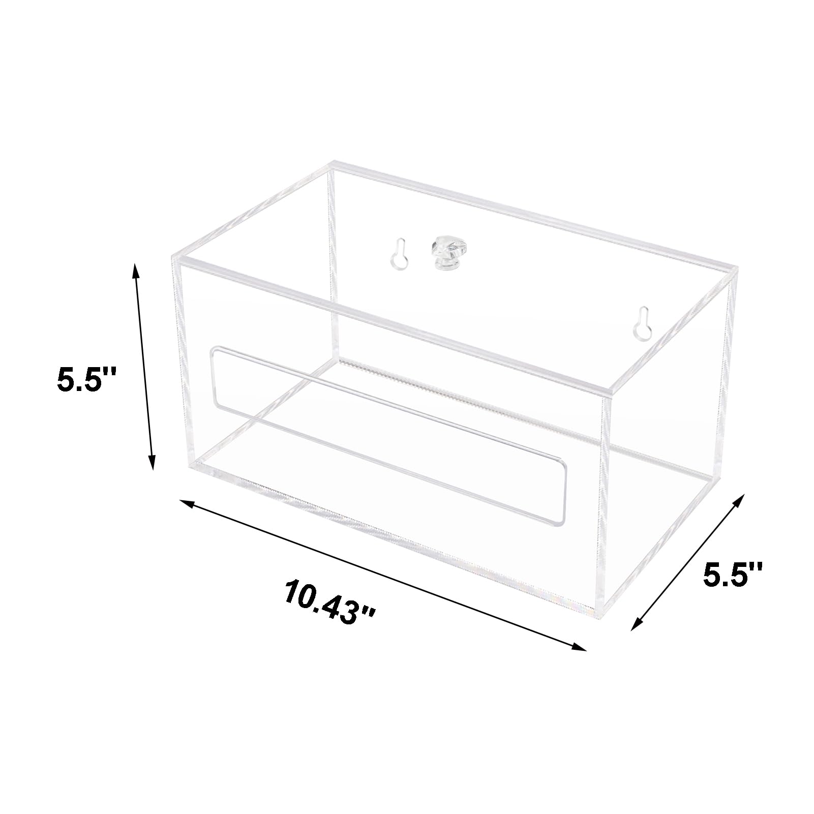 Trash Garbage Bag Roll Holder Dispenser Wall Mount Acrylic Storge Organizer