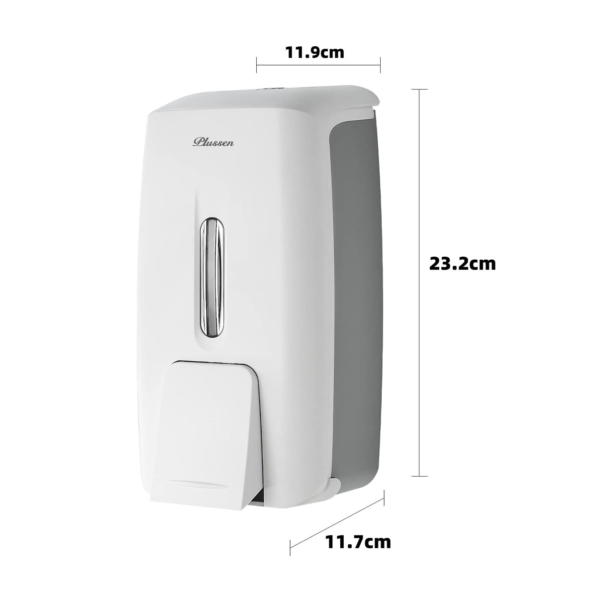 Soap Dispenser Wall Mount Adhesive Commercial Soap Dispenser 800ml No Drill Hand Sanitizer Dispenser for Bathroom Support Liquid and Gel