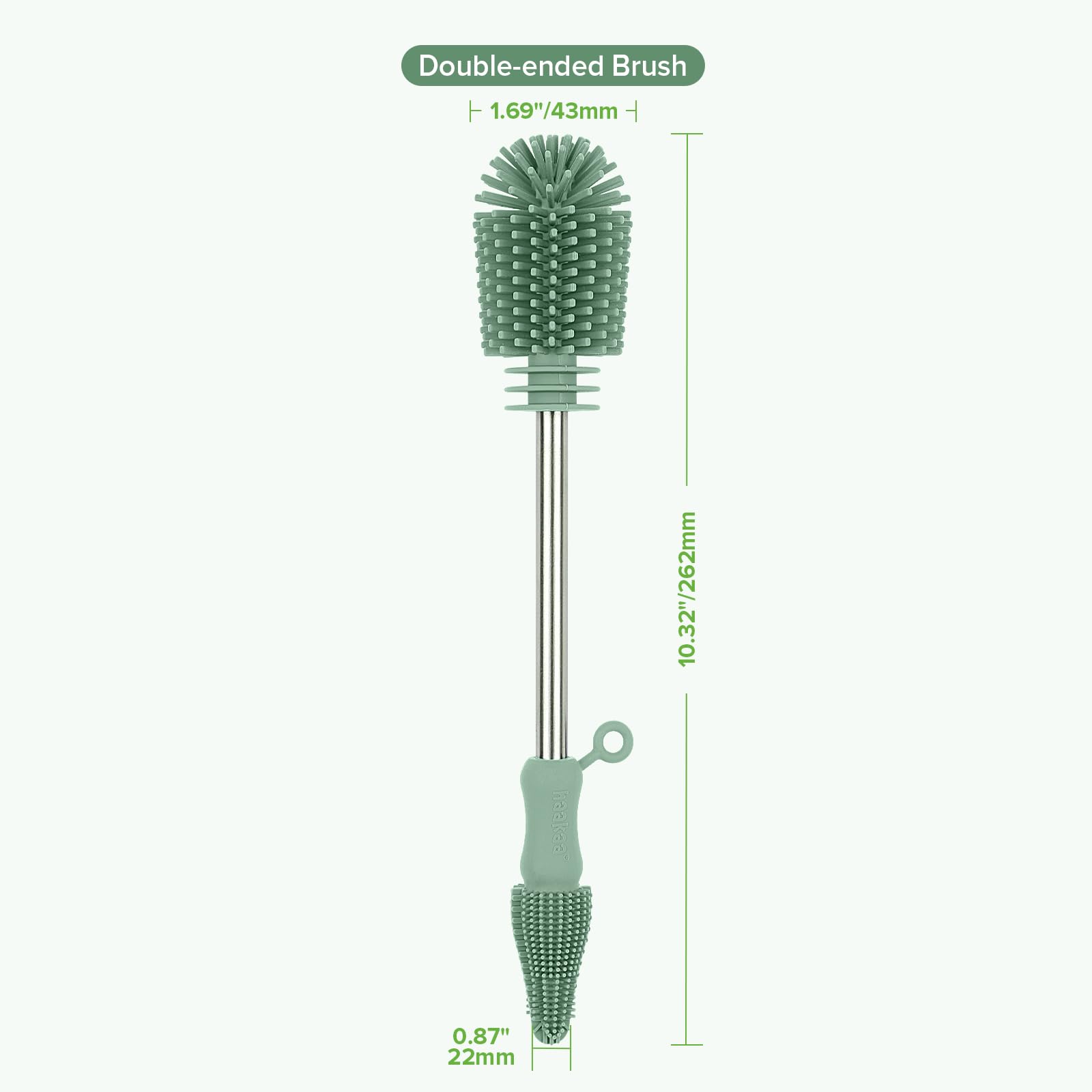 Silicone Cleaning Brush for Baby Bottles and Crevices