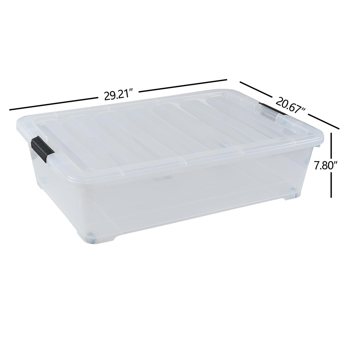 50 Qt Wheeled Latching Storage Box (3 Count)