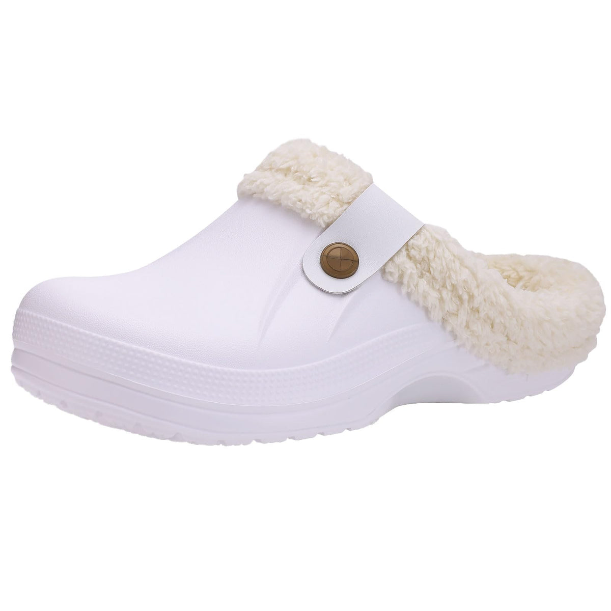 Fur Lined Clogs for Women & Men Fuzzy Slippers with Memory Foam