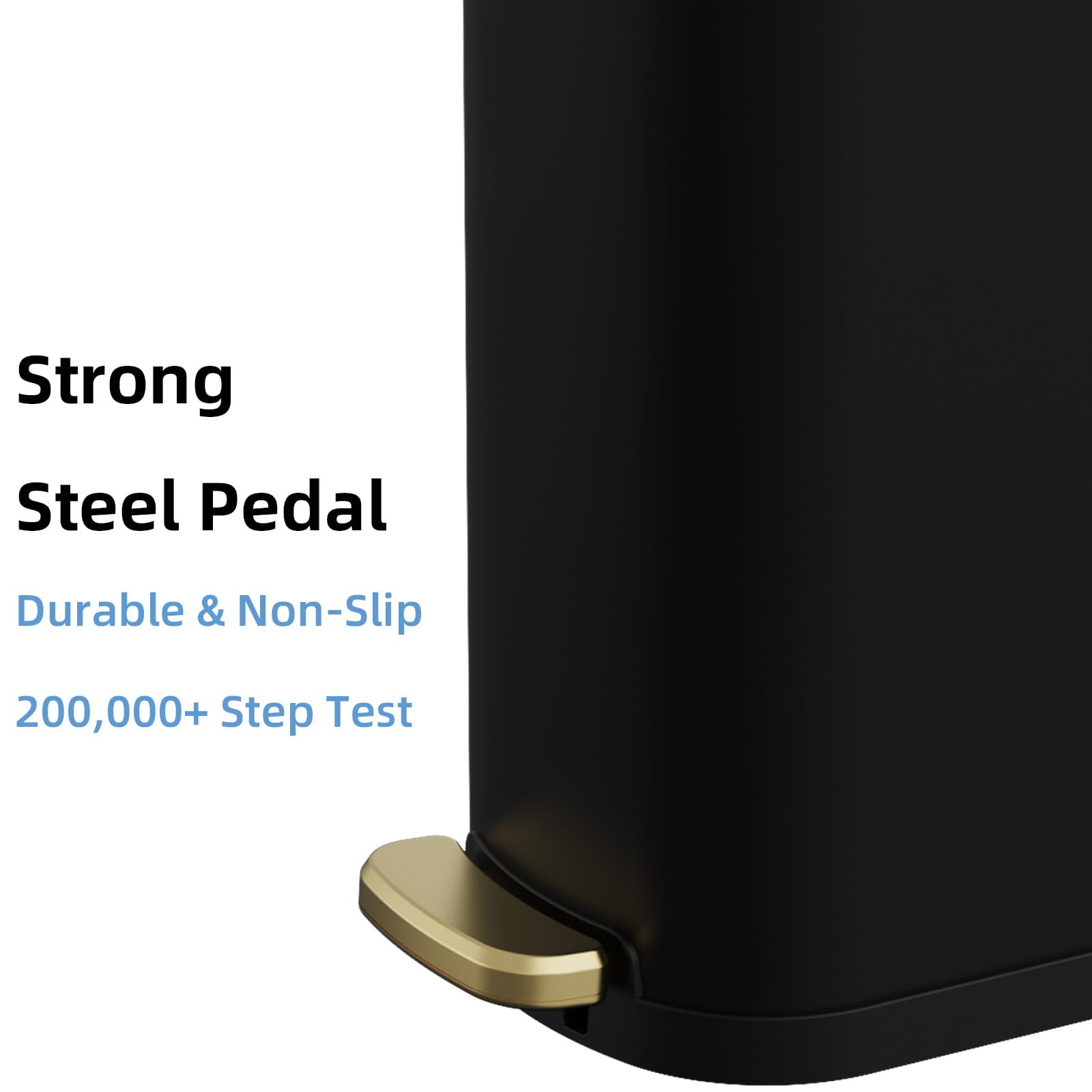2.6 Gallon Slim Bathroom Trash Can with Soft Close Lid