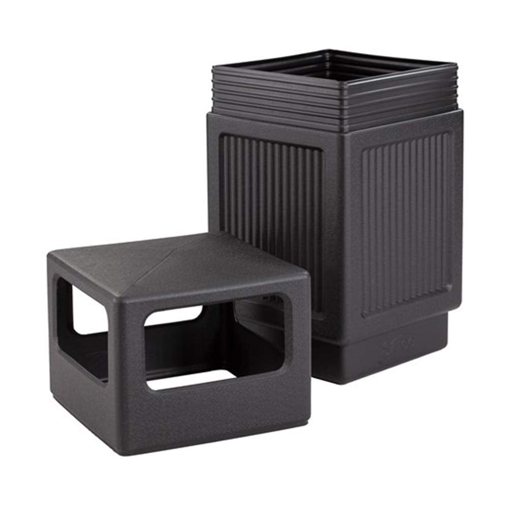 Canmeleon Recessed Panel Indoor Outdoor Trash Can
