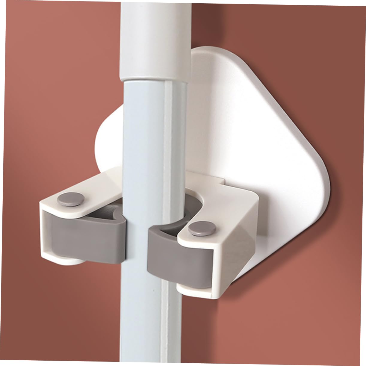 Mop Hanger Wall Mount Adhesive Broom Hooks Mop Bucket Wall Hooks for Cleaning Tools Easy Install