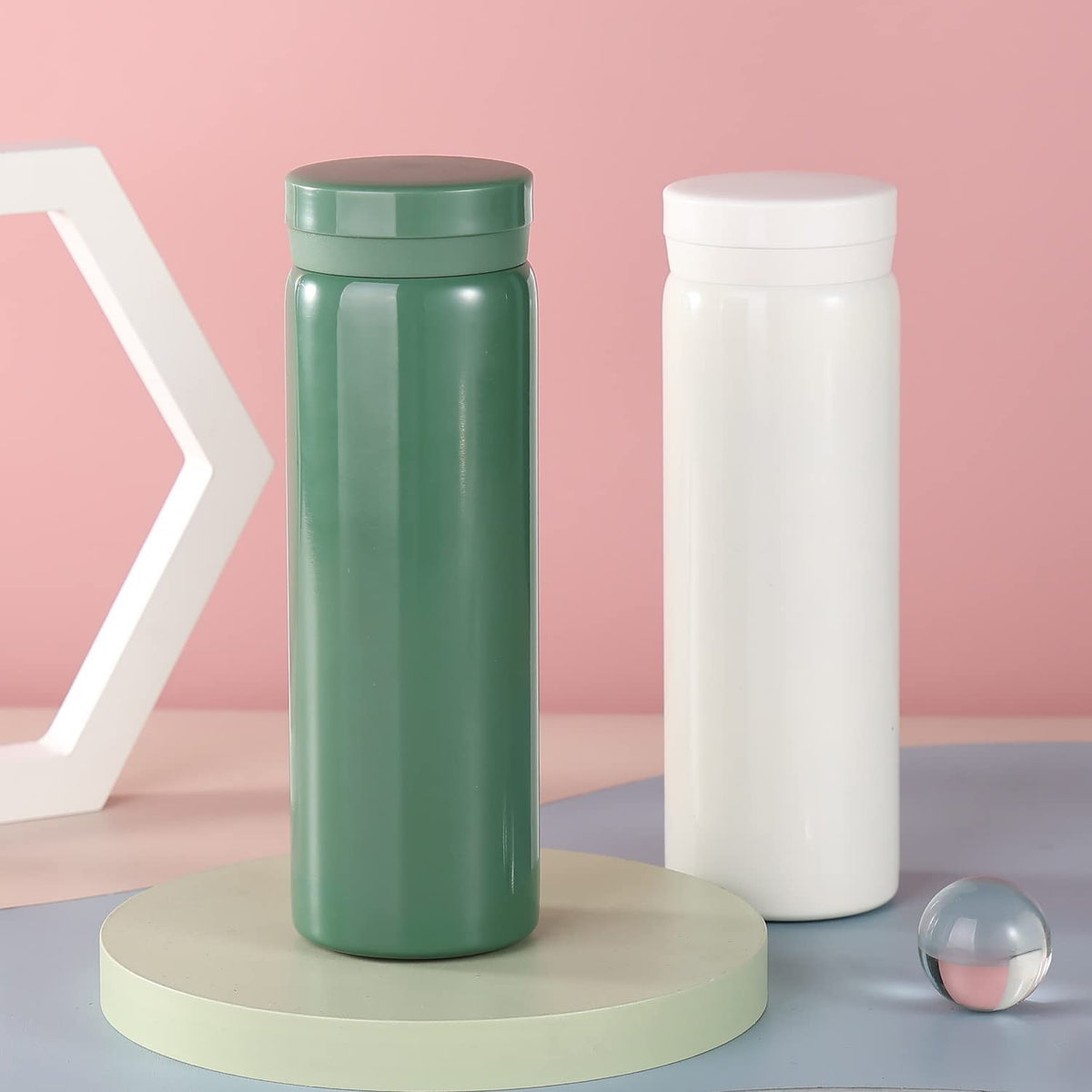 10oz Mini Water Bottle Stainless Steel Thermos Small Flask