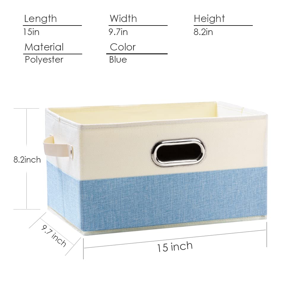Large Fodable Storage Baskets for Closet [3 (3 Count)