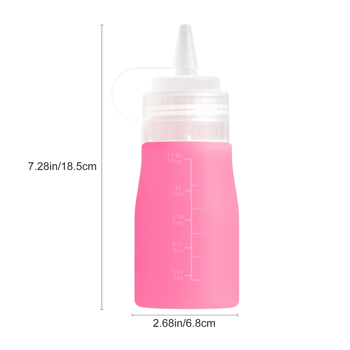 12 oz Silicone Squeeze Bottles for Sauces & Oil (4 Count)