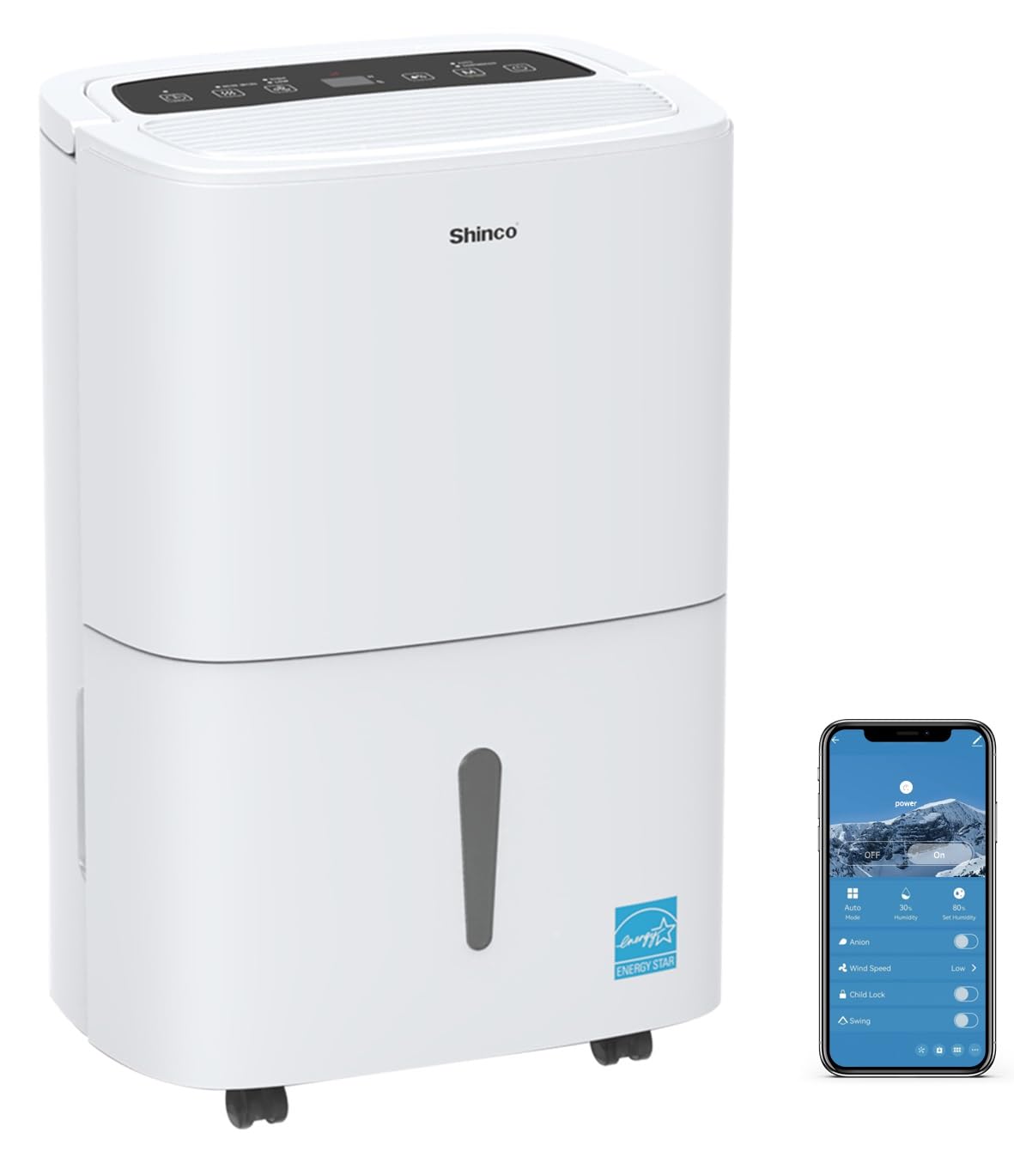 6 000 Sq.Ft Energy Star Dehumidifier with WIFI
