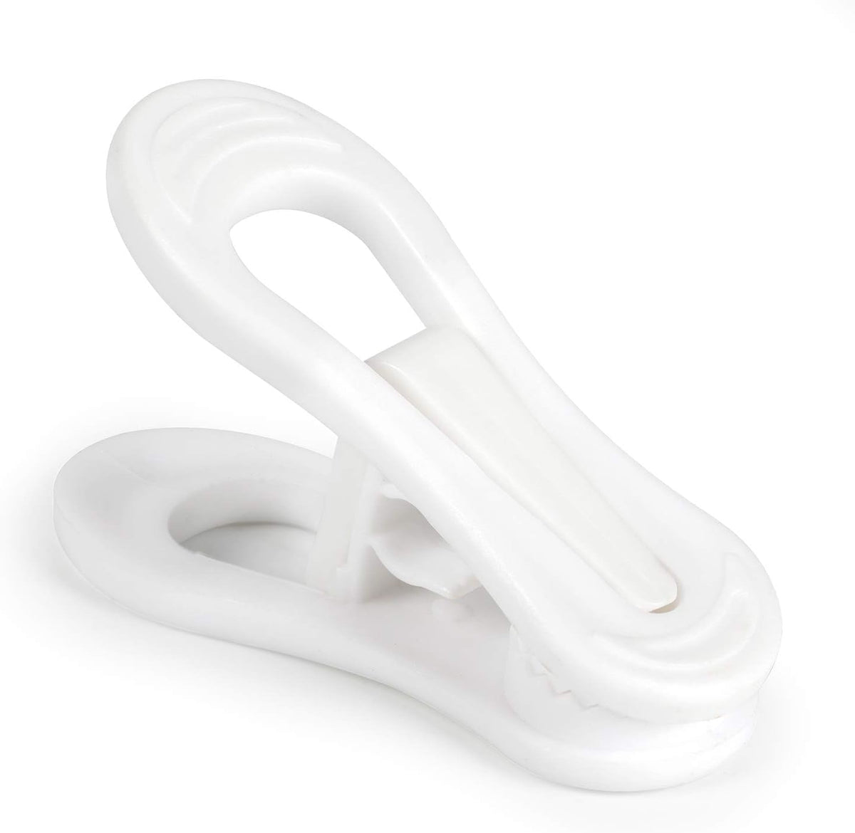 White Plastic Hanger Clips (50 Count)
