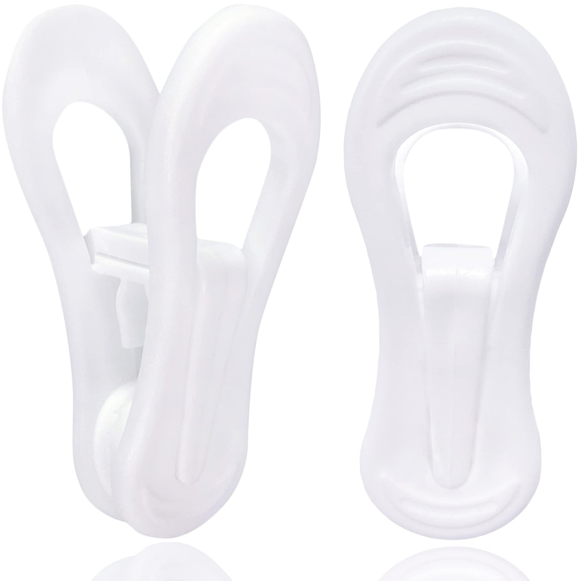 White Hanger Clips 50 Pack (50 Count)