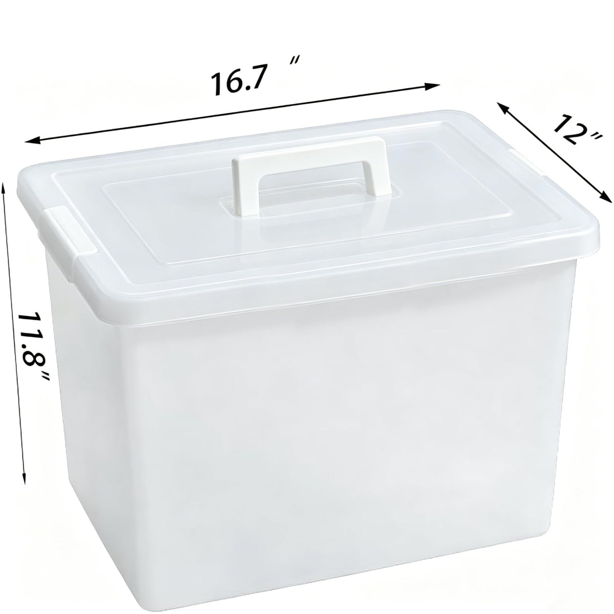 Stackable Plastic Storage Bins with Lids