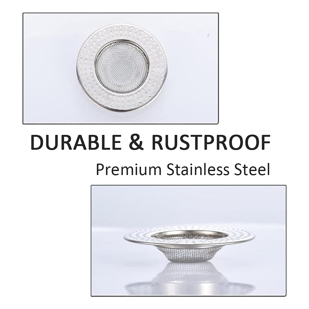 2pcs Heavy Duty Stainless Steel Slop Basket Filter Trap (2 Count)