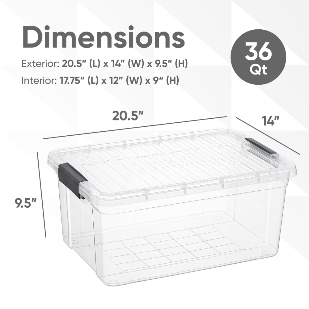 Storage Bins with Lids (2 Count)