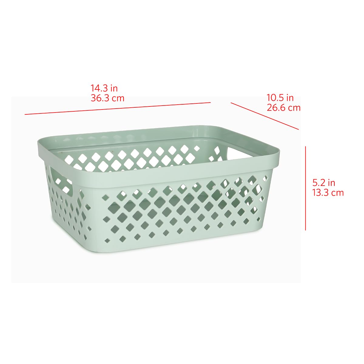 Plastic Storage Basket Set (6 Count)
