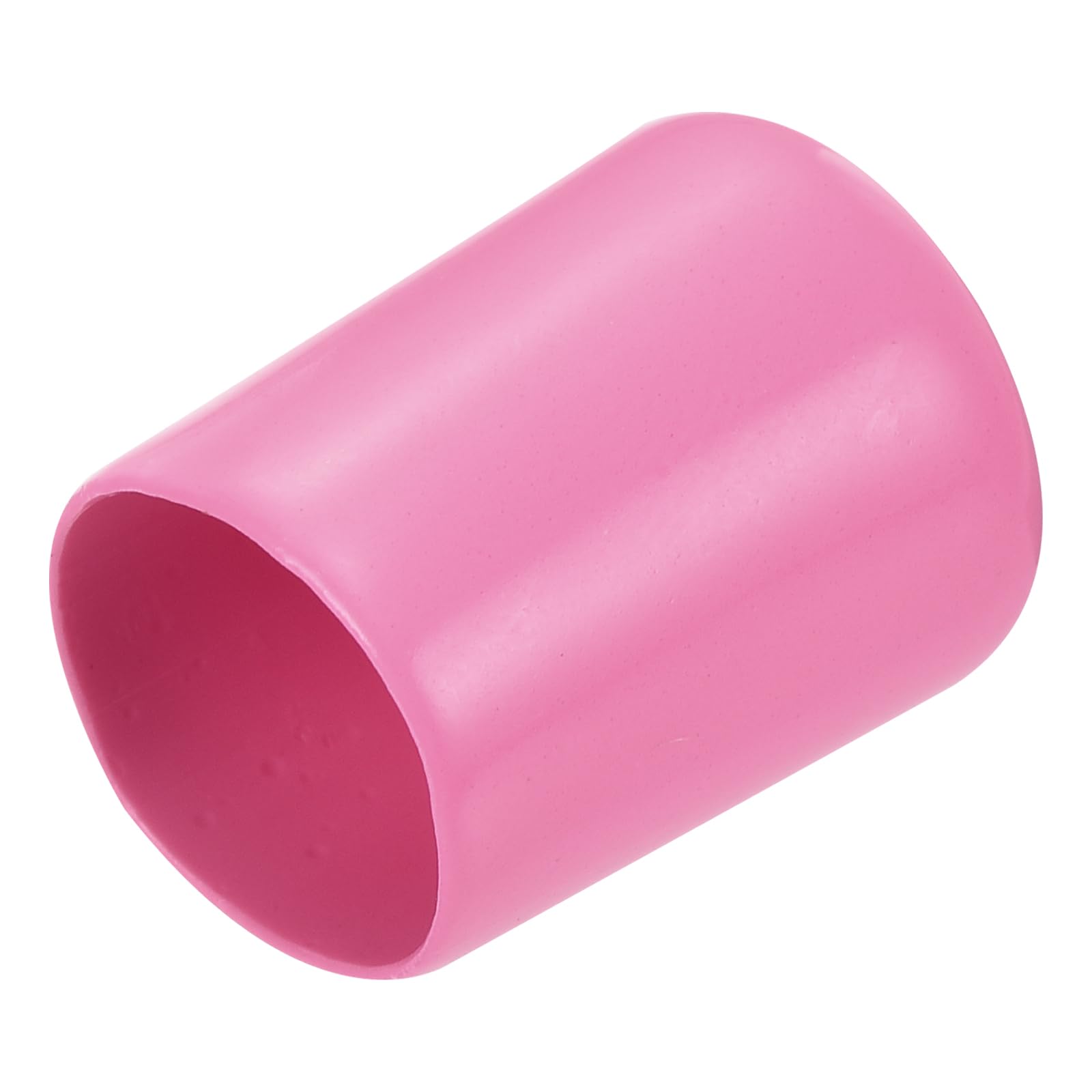 20pcs Rubber End Caps 15mm ID Vinyl PVC Round Tube Bolt Cap Cover Screw Thread Protectors Pink