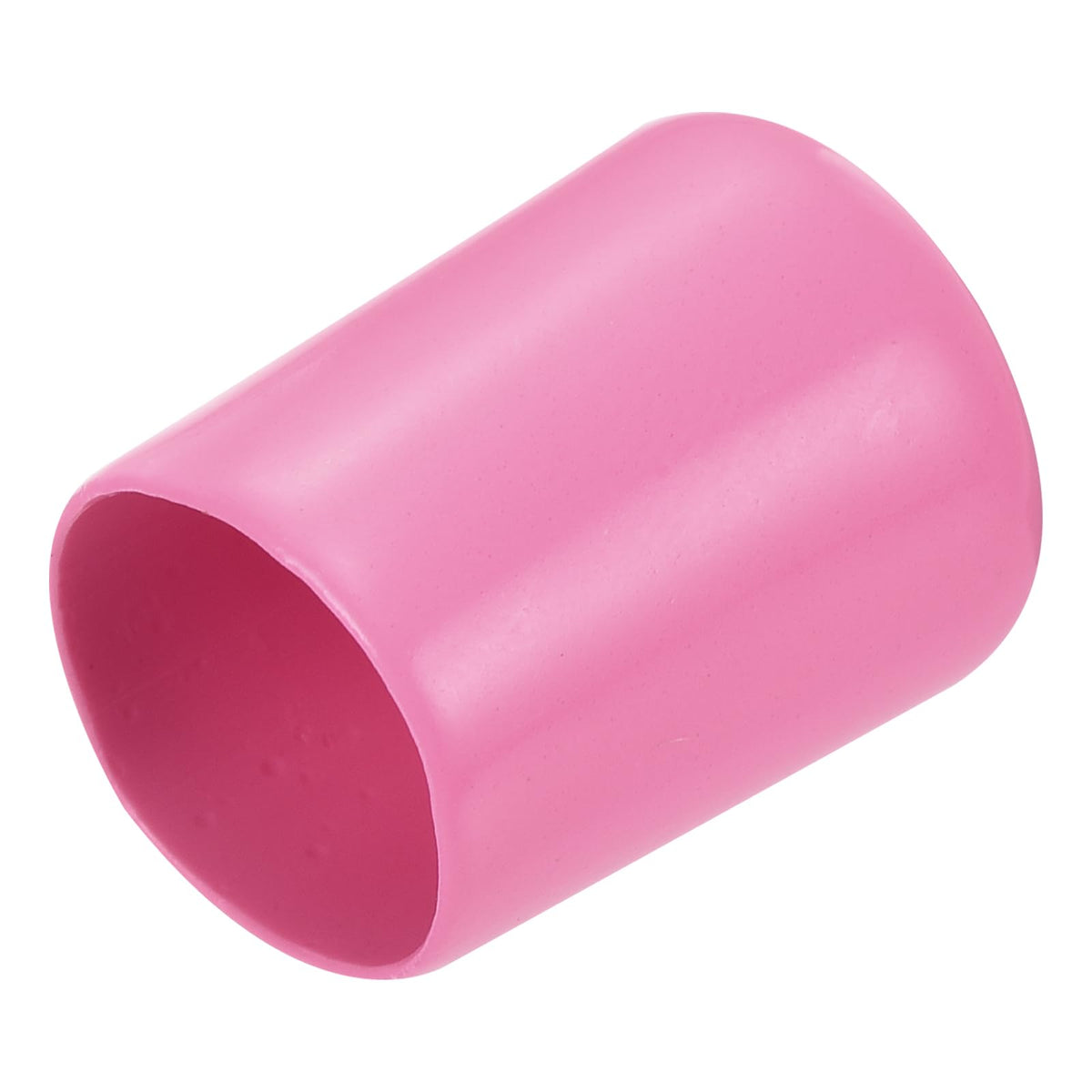 20pcs Rubber End Caps 15mm ID Vinyl PVC Round Tube Bolt Cap Cover Screw Thread Protectors Pink