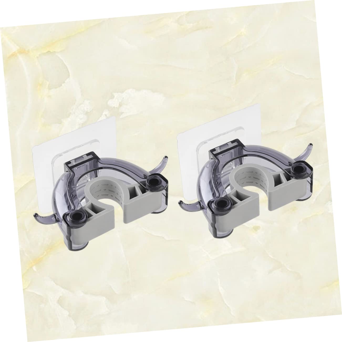 2pcs Mop Holder Clip Broom Hanger Wall Mount Mop Organizers Broom Hangers for Wall Bathroom Organizer