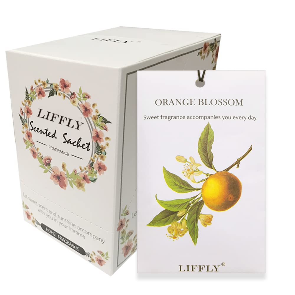 14 Packs Orange Blossom Scented Sachets fit Drawer and Closet Home Fragrance Gift