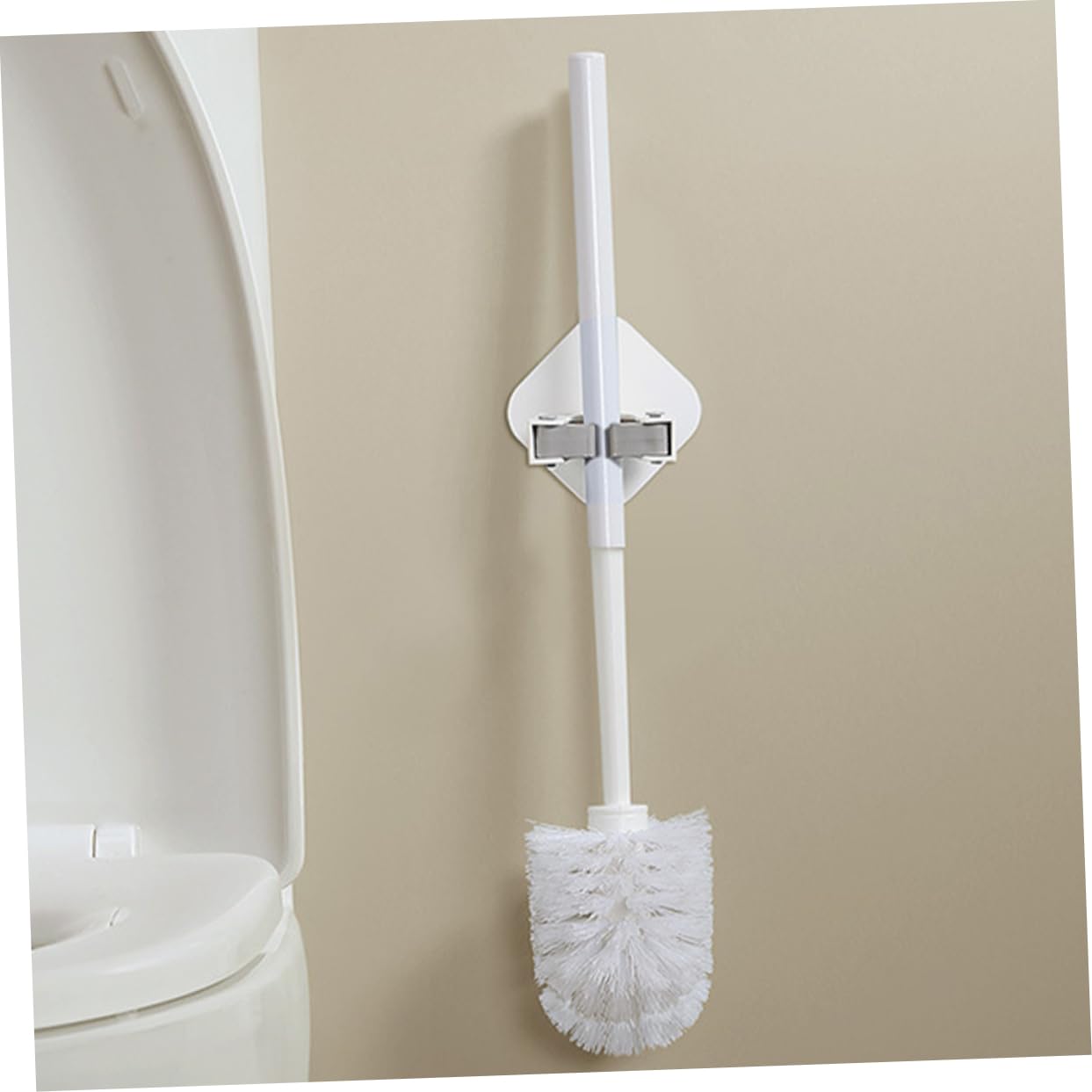 Space Saving Broom Organizer Wall Mount Mop and Broom Holder Self