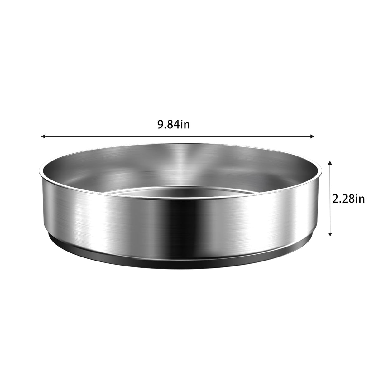 Pantry Cabinet Lazy Susan Stainless Steel Black Spice Rack Turntable